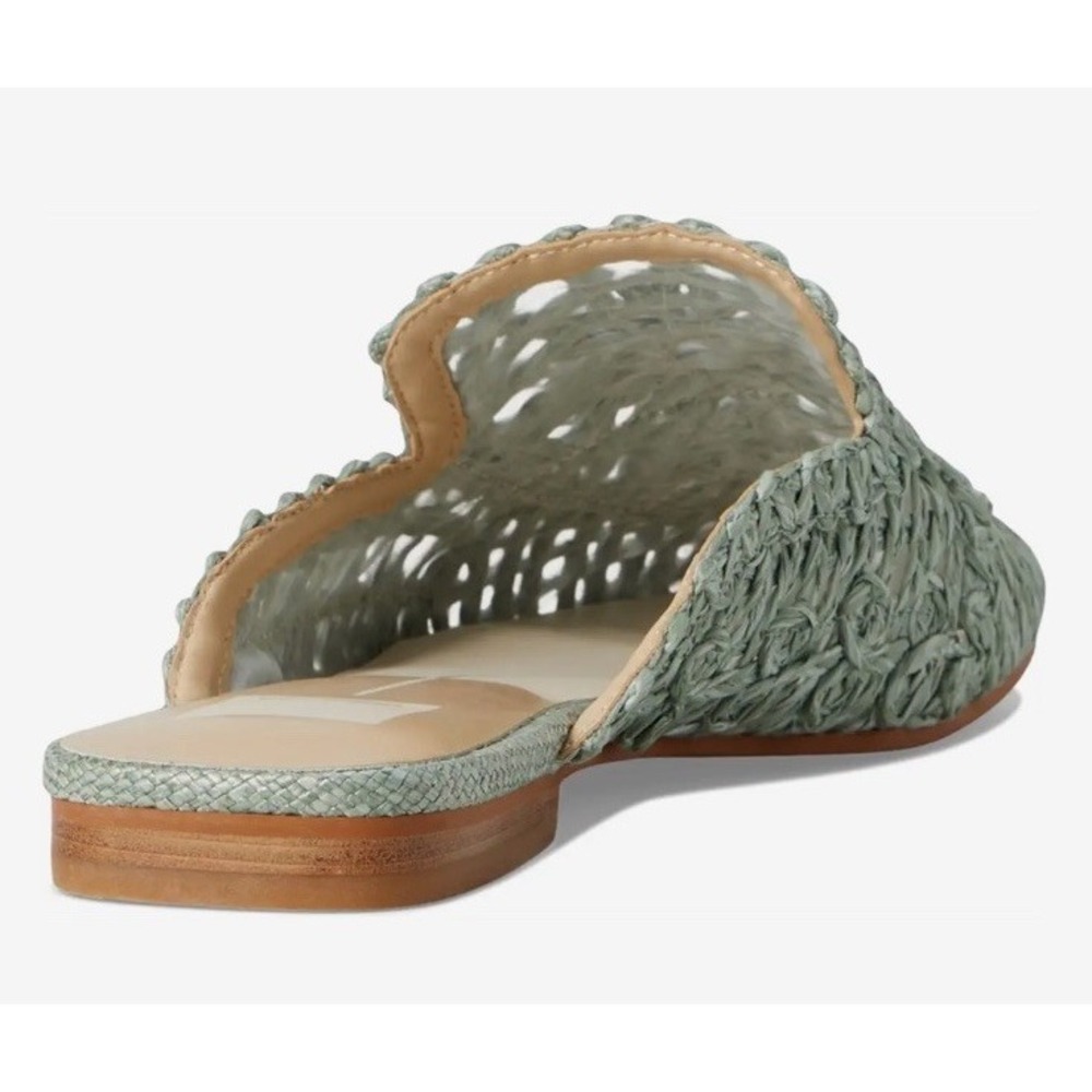 New NWOB Womens Dolce Vita Diya Raffia‎ Sage Casual Sandals Slides 6.5M - Picture 5 of 5